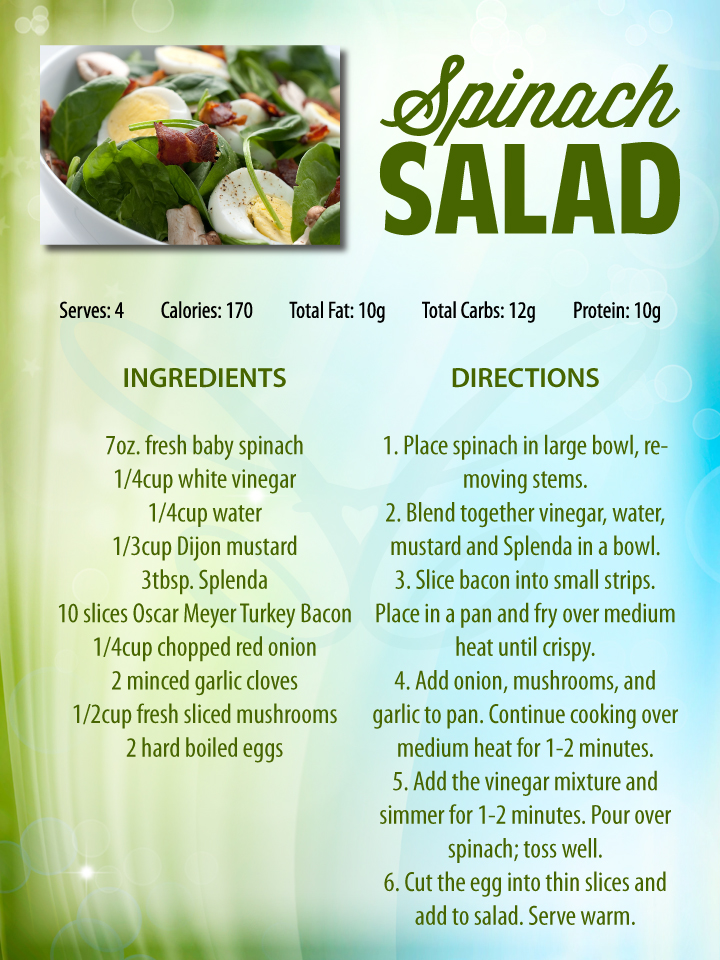 Spinach Salad Recipe - Contemporary Health Center