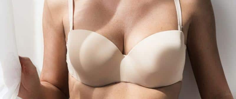 vampire-nipple-lift woman in bra after vampire nipple lift in naples and fort myers, fl