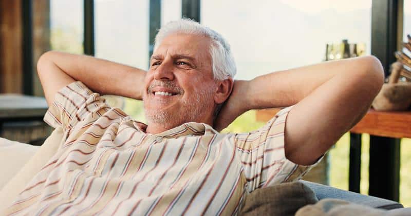 relaxed-man-after-hemorrhoidectomy-fort-myers-naples